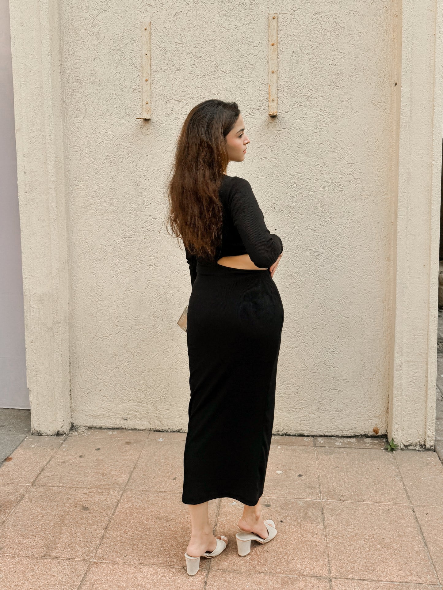 Cutout Full sleeve Bodycon Dress