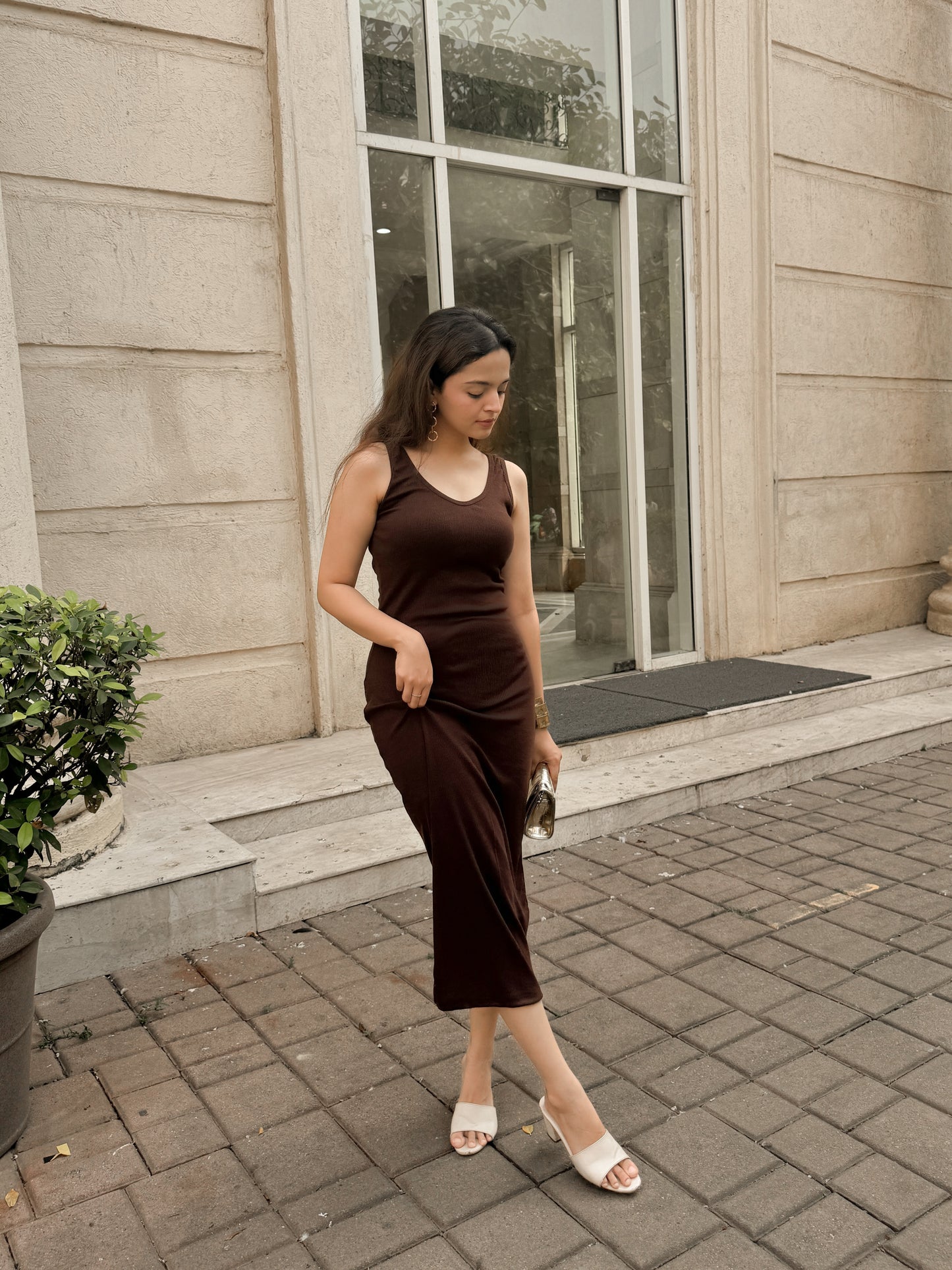 Brown Bodycon Dress