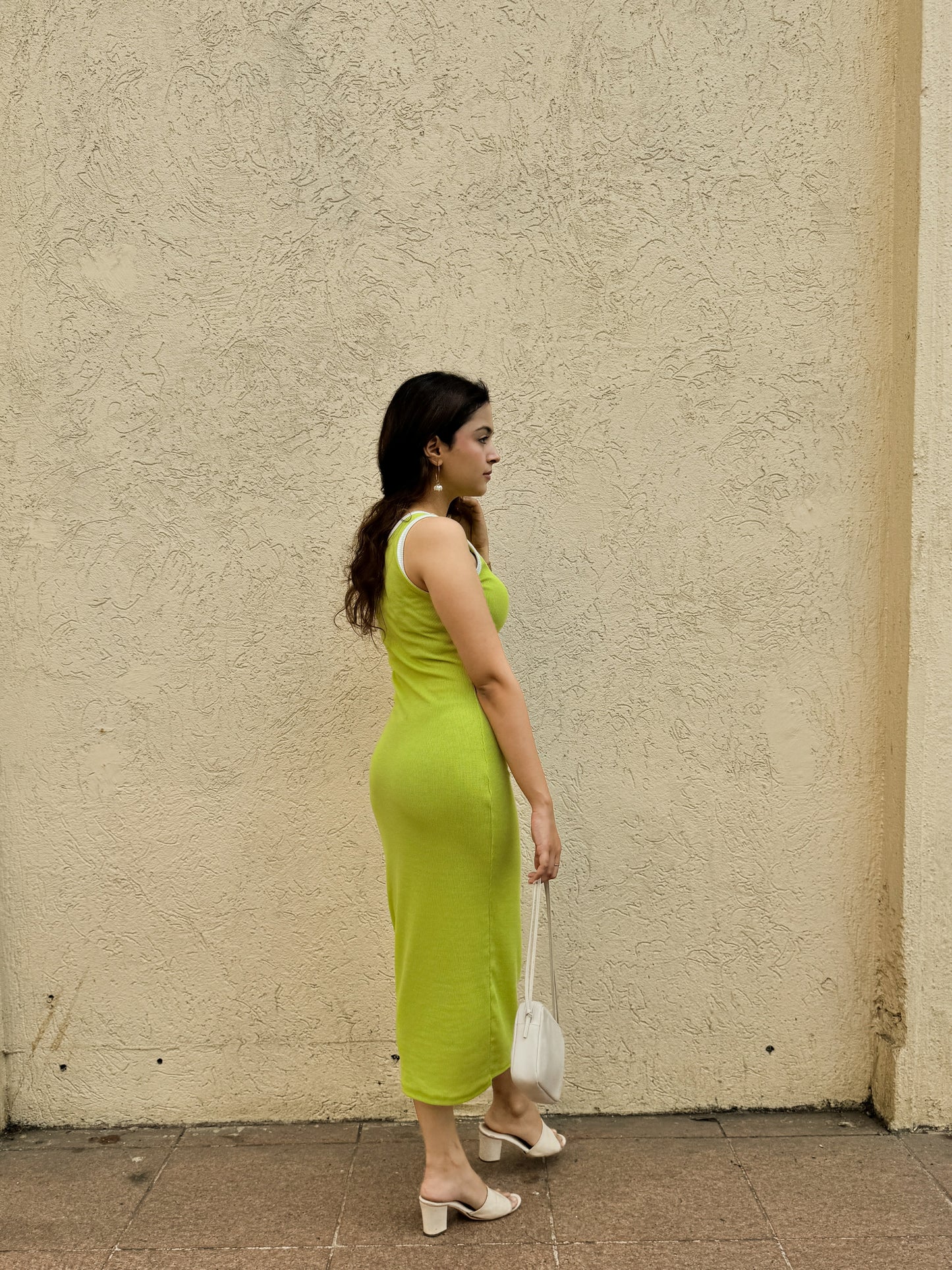 Stretchable Ribbed Bodycon Dress