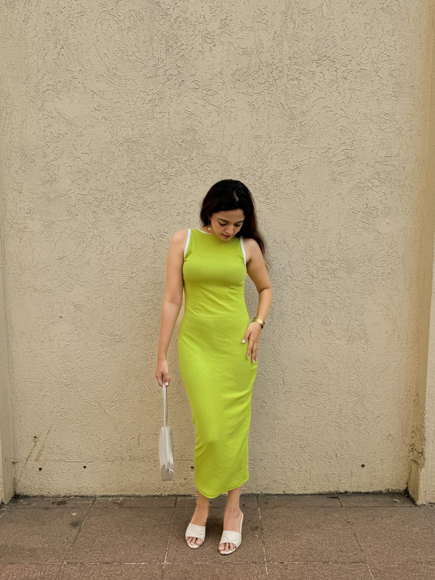 Stretchable Ribbed Bodycon Dress